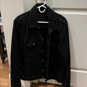 Abercrombie & Fitch men’s Black Denim Jacket size Large